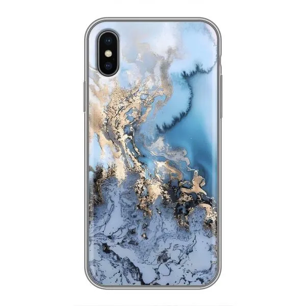 Чехол с принтом «Нежный мрамор» для iPhone Xs