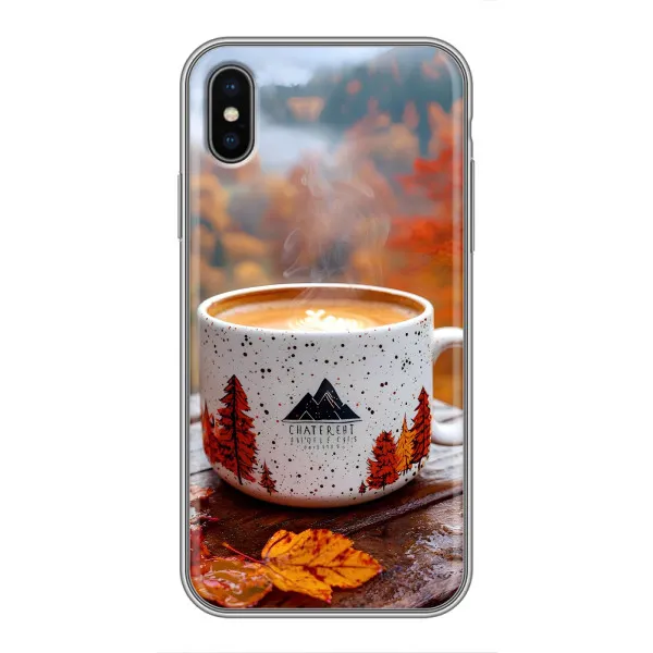 Чехол с принтом «Кофе на природе» для iPhone Xs Чехол с принтом «Кофе на природе» для iPhone Xs