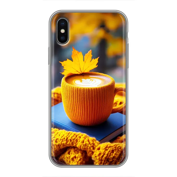 Чехол с принтом «Кофе на желтом пледе» для iPhone Xs Чехол с принтом «Кофе на желтом пледе» для iPhone Xs
