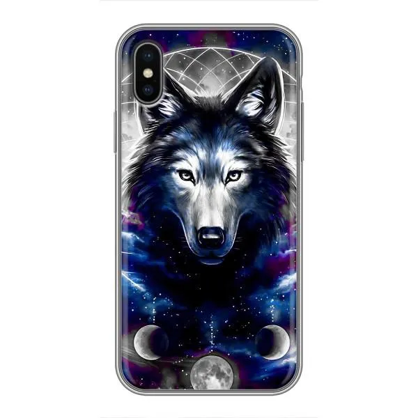 Чехол с принтом «Волк» для iPhone Xs