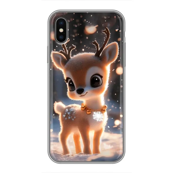 Чехол с принтом «Олененок» для iPhone Xs