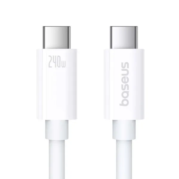Дата кабель Baseus Superior 2 USB4 Full-Function Type-C to Type-C 240W (1.8m) (P10365200211-05) — Белый — фото 1 Дата кабель Baseus Superior 2 USB4 Full-Function Type-C to Type-C 240W (1.8m) (P10365200211-05) — Белый — фото 1