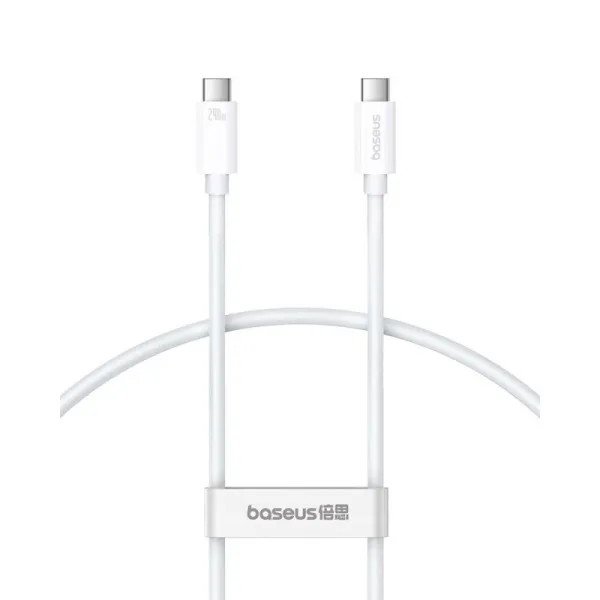 Дата кабель Baseus Superior 2 USB4 Full-Function Type-C to Type-C 240W (1.8m) (P10365200211-05) — Белый — фото 4 Дата кабель Baseus Superior 2 USB4 Full-Function Type-C to Type-C 240W (1.8m) (P10365200211-05) — Белый — фото 4