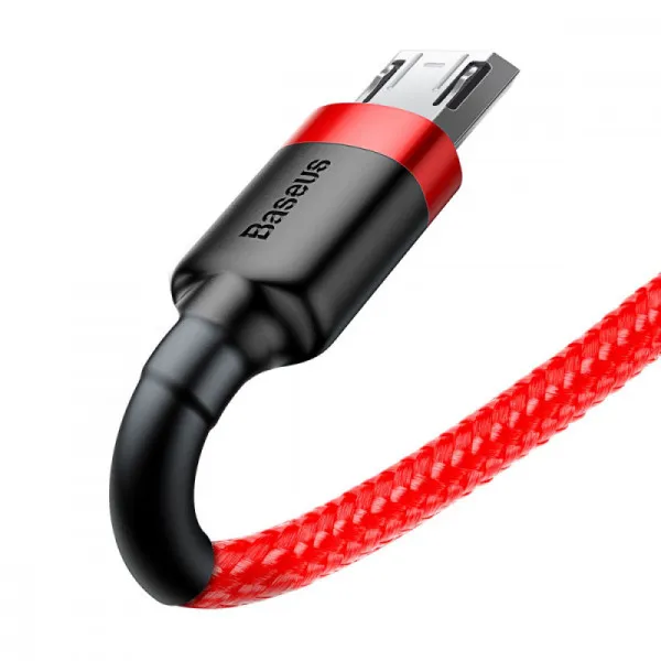 Дата кабель Baseus Cafule USB to MicroUSB Cable 2.4A (1m) (CAMKLF-B) — Красный — фото 2