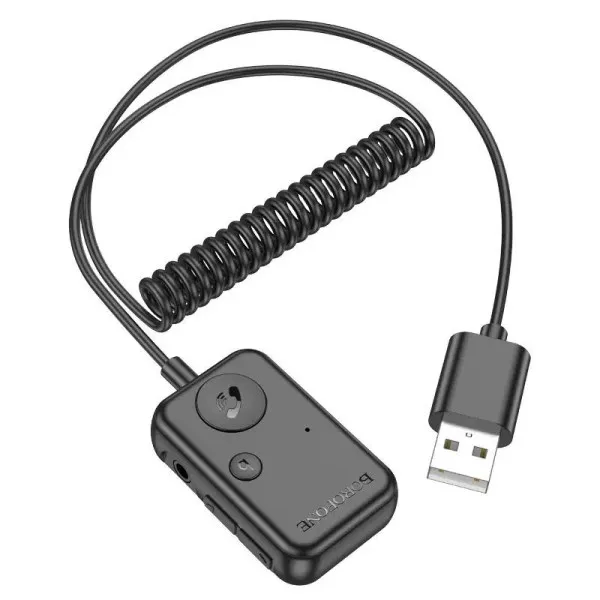 Bluetooth аудио ресивер Borofone BC49 June (USB-A) — Черный — фото 2 Bluetooth аудио ресивер Borofone BC49 June (USB-A) — Черный — фото 2