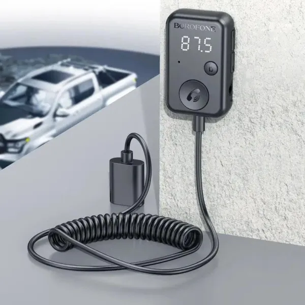 Bluetooth аудио ресивер Borofone BC49 June (USB-A) — Черный — фото 4 Bluetooth аудио ресивер Borofone BC49 June (USB-A) — Черный — фото 4