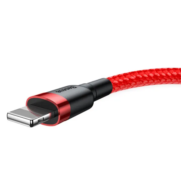 Дата кабель Baseus Cafule USB to Lightning 1.5A (2m) (CALKLF-C) — Красный — фото 3