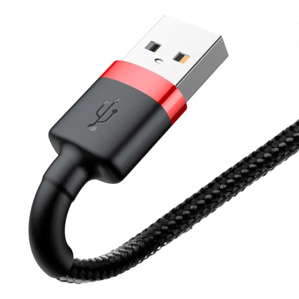Дата кабель Baseus Cafule USB to Lightning 2.4A (1m) (CALKLF-B) — Красный — фото 2