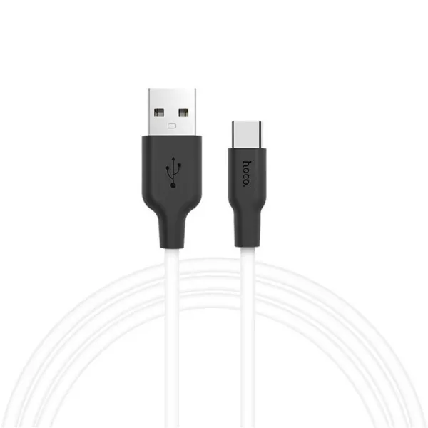 Дата кабель Hoco X21 Silicone Type-C Cable (1m) — Черный — фото 1