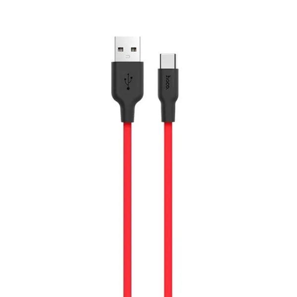 Дата кабель Hoco X21 Silicone Type-C Cable (1m) — Черный — фото 4