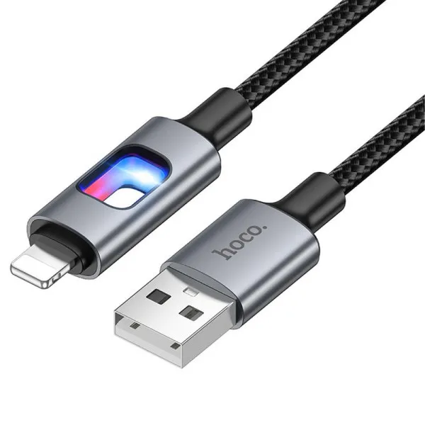 Дата кабель Hoco U144 New USB to Lightning 2.4A (1.2m) — Черный — фото 3