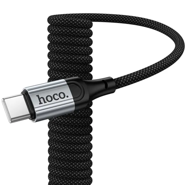 Дата кабель Hoco X121 Nuevo Type-C to Type-C 60W (1.5m) — Черный — фото 4