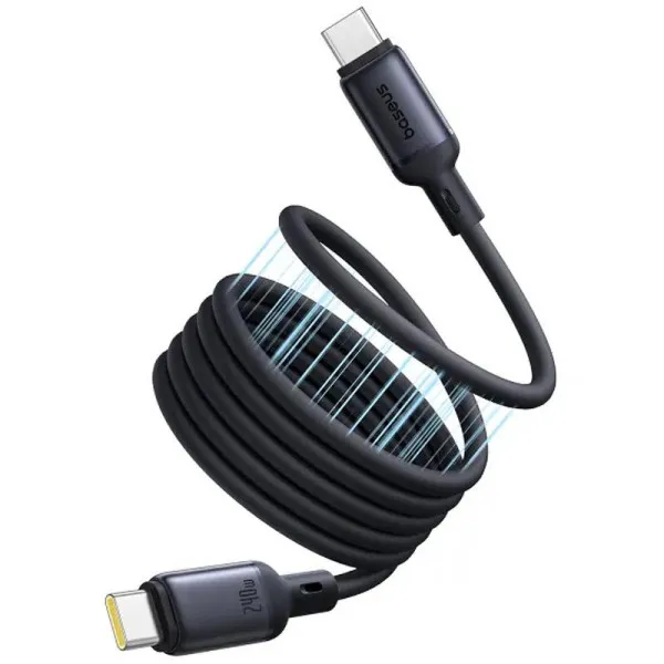 Дата кабель Baseus PicoGo Type-C to Type-C 240W (2m) (E04233) — Чорний — фото 1