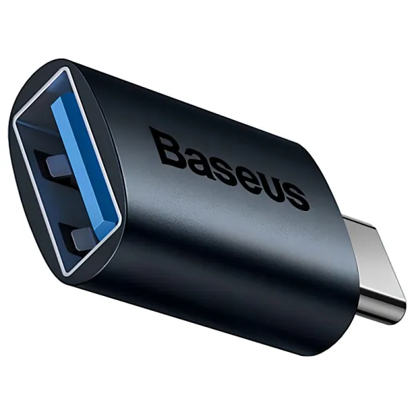 Переходник Baseus Ingenuity Series Mini Type-C to USB 3.1 (ZJJQ000001) — Blue — фото 1
