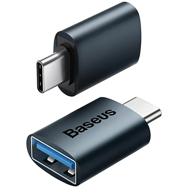 Переходник Baseus Ingenuity Series Mini Type-C to USB 3.1 (ZJJQ000001) — Blue — фото 2