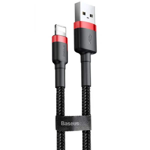 Дата кабель Baseus Cafule USB to Lightning 2.4A (1m) (CALKLF-B) — Красный — фото 3