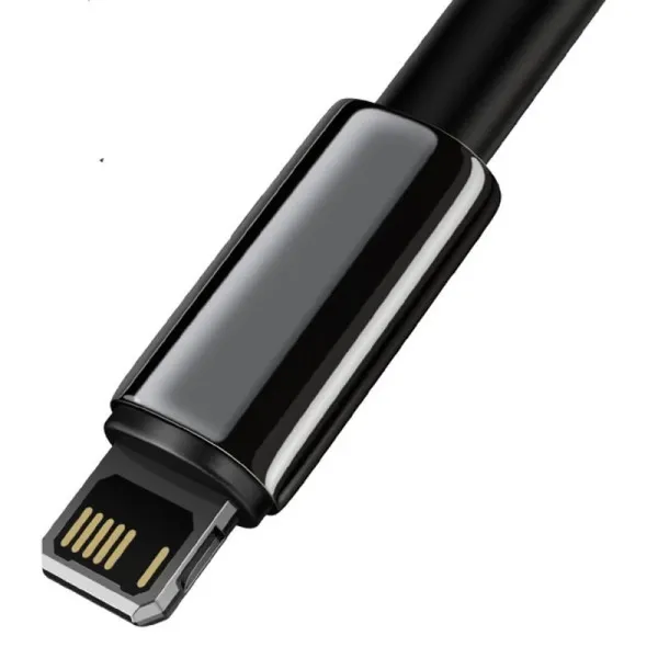 Дата кабель Baseus Tungsten Gold USB to Lightning Cable 2.4A (1m) (CALWJ-0) — Черный — фото 2