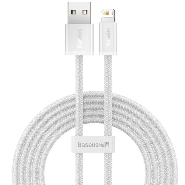 Дата кабель Baseus Dynamic Series USB to Lightning 2.4A (2m) (CALD00050) — Белый — фото 1