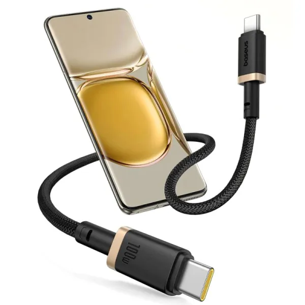 Дата кабель Baseus Dura Series Fast Charging Type-C to Type-C 100W (2m) (P10377803) — Золотой — фото 3