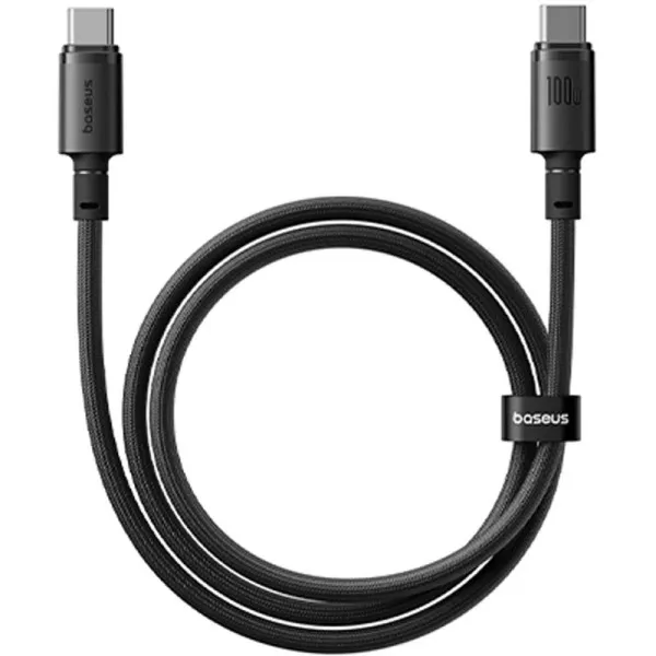 Дата кабель Baseus New Braided Type-C to Type-C 100W (1m) (E0426) — Чорний — фото 1