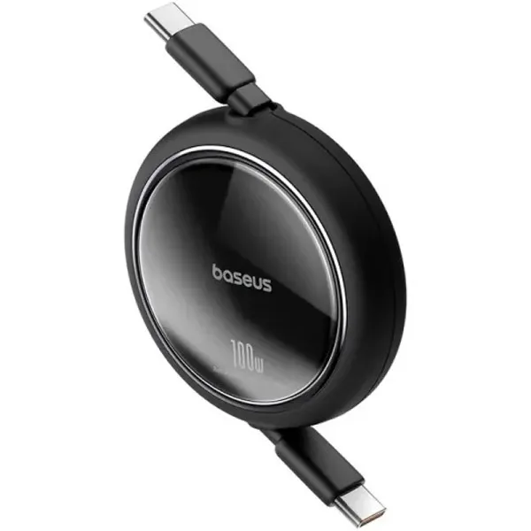 Дата кабель Baseus Free2Draw Mini Retractable Type-C to Type-C 100W (1m) (P10364500) — Черный — фото 2