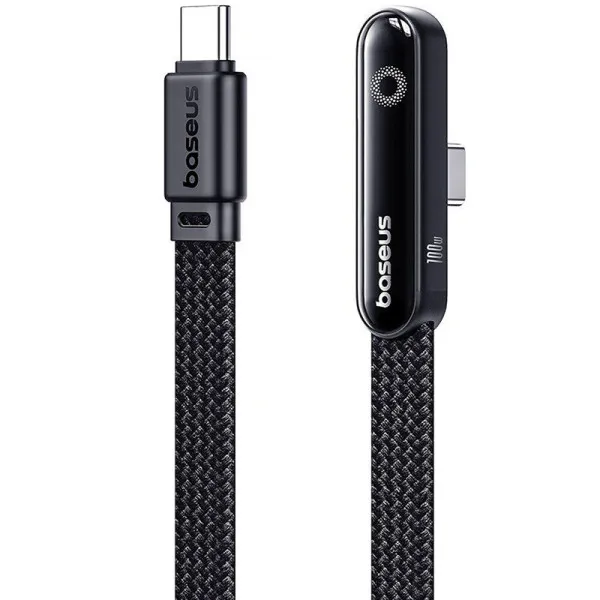 Дата кабель Baseus MVP 3 side plug and stand Type-C to Type-C 100W (2m) (P10382500121) — Черный — фото 1