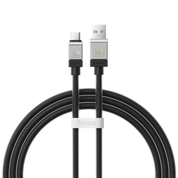 Дата кабель Baseus CoolPlay Series USB to Type-C 100W (1m) (CAKW00060) — Черный — фото 1