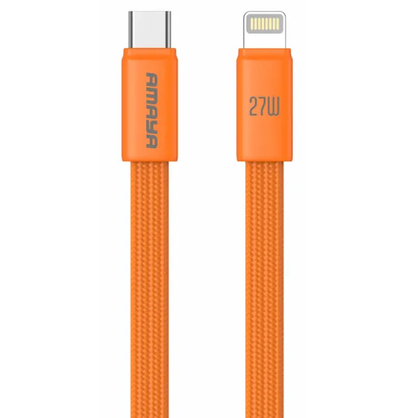 Дата кабель Amaya 317CL Type-C to Lightning 27W (1.2m) — Оранжевый — фото 1
