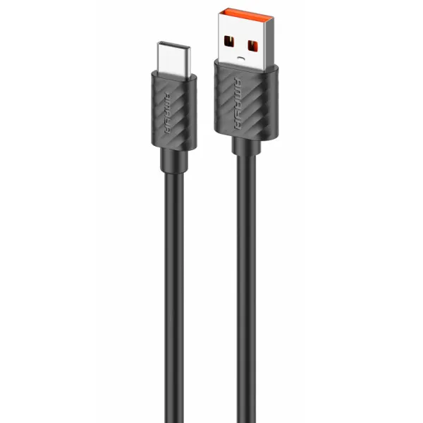 Дата кабель Amaya C77 USB to Type-C 3A (1m) — Черный — фото 1
