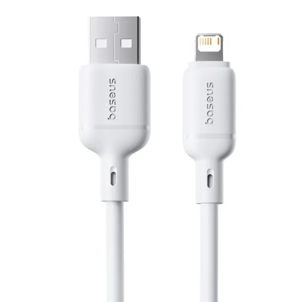 Дата кабель Baseus Silky Series OS Fast Charging USB to Lightning 2.4A (1m) (P1037770) — Белый — фото 1 Дата кабель Baseus Silky Series OS Fast Charging USB to Lightning 2.4A (1m) (P1037770) — Белый — фото 1