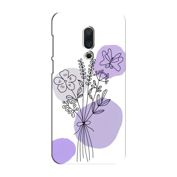 Чехол с принтом «Букет фиолетовая абстракция» для Meizu 15 Plus Чехол с принтом «Букет фиолетовая абстракция» для Meizu 15 Plus