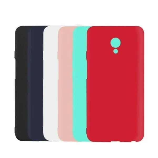 Матовый чехол-бампер TPU для Meizu M6s — Синий — фото 2