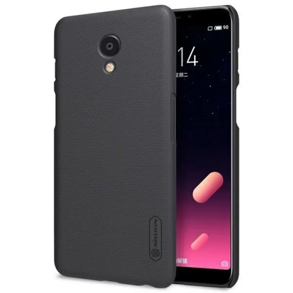 Чехол пластиковая накладка Nillkin для Meizu M6s — Черный — фото 2