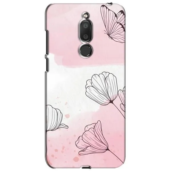 Чехол с принтом «Розовые цветы» для Meizu M6T (Meilan 6T)