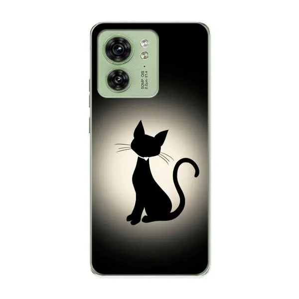 Чехол с принтом «Силуэт котика» для Motorola Edge 40