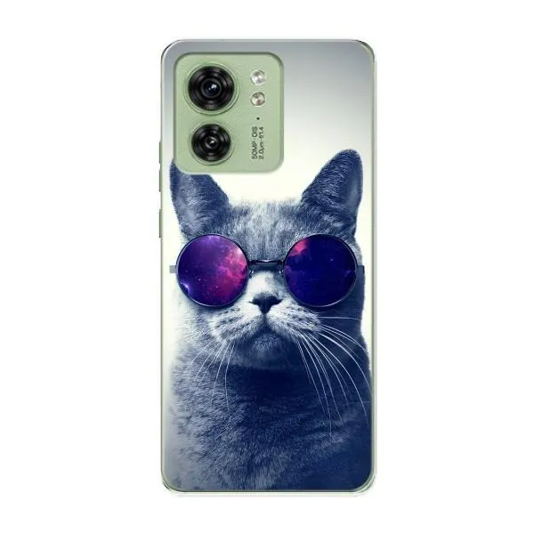 Чехол с принтом «Стильный кот» для Motorola Edge 40