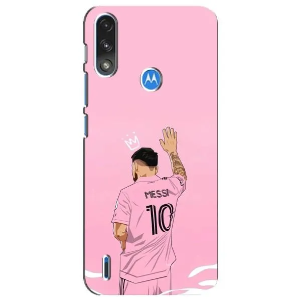 Чехол с принтом «Месси Маями» для Motorola E7 Power