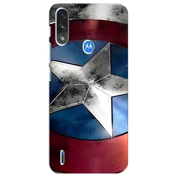 Чехол с принтом «Щит Капитана Америки» для Motorola E7 Power