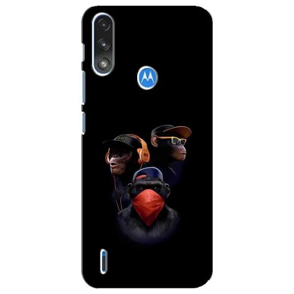 Чехол с принтом «Три обезьяны» для Motorola E7 Power