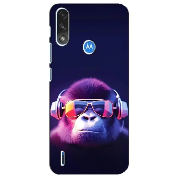 Чехол с принтом «Стильная обезьяна» для Motorola E7 Power
