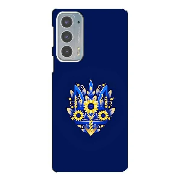 Чехол с принтом «Цветочный Герб» для Motorola Edge 20