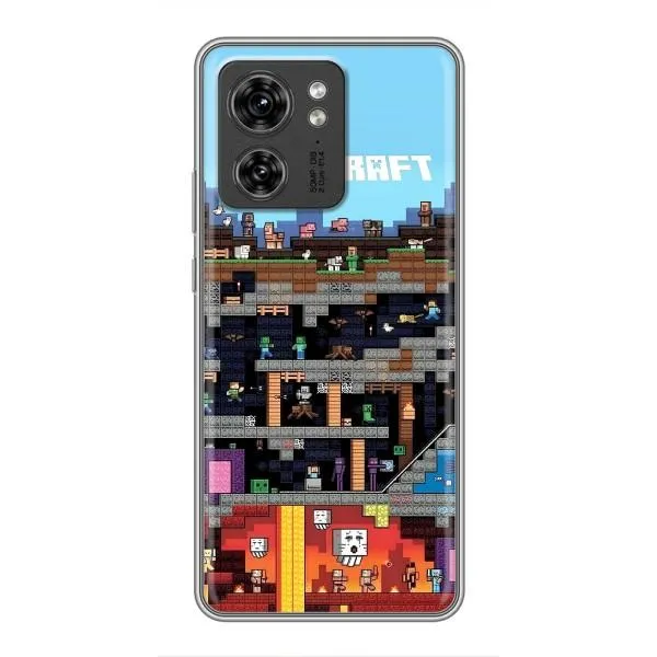 Чохол з принтом «фон Minecraft» для Motorola Edge 40 Pro