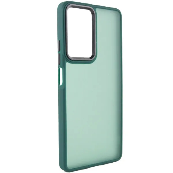 Чехол TPU+PC Lyon Frosted для Motorola Edge 50 Fusion / G85 — Зеленый — фото 1