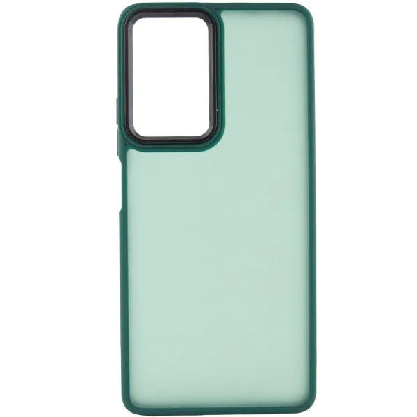 Чехол TPU+PC Lyon Frosted для Motorola Edge 50 Fusion / G85 — Зеленый — фото 3