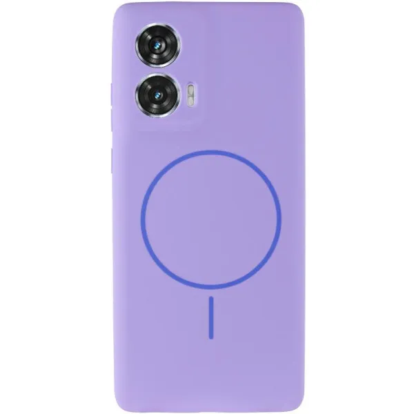 Чехол Silicone Cover Lakshmi Full Camera (AA) with Magnetic Fit для Motorola Edge 50 Fusion — Сиреневый — фото 2