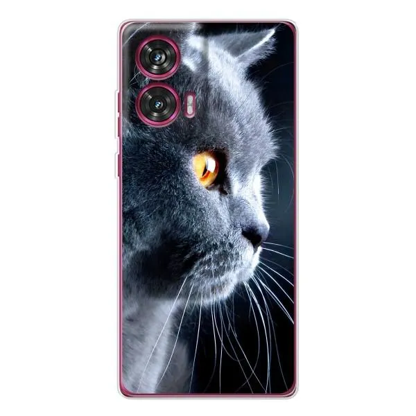 Чехол с принтом «Серый Кот» для Motorola Edge 50 Fusion Чехол с принтом «Серый Кот» для Motorola Edge 50 Fusion