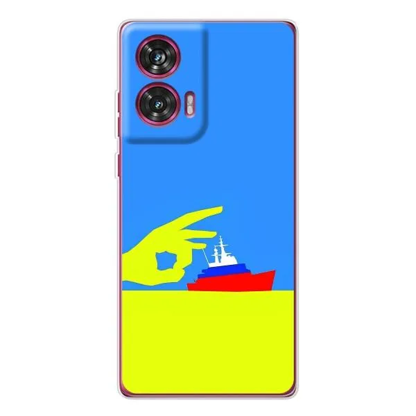Чехол с принтом «Щелбан кораблю» для Motorola Edge 50 Fusion Чехол с принтом «Щелбан кораблю» для Motorola Edge 50 Fusion