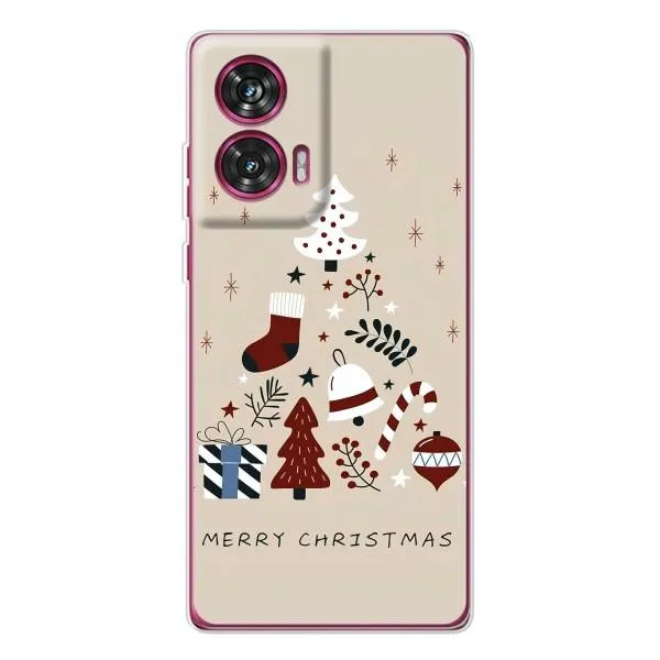 Чехол с принтом «Merry Christmas» для Motorola Edge 50 Fusion Чехол с принтом «Merry Christmas» для Motorola Edge 50 Fusion