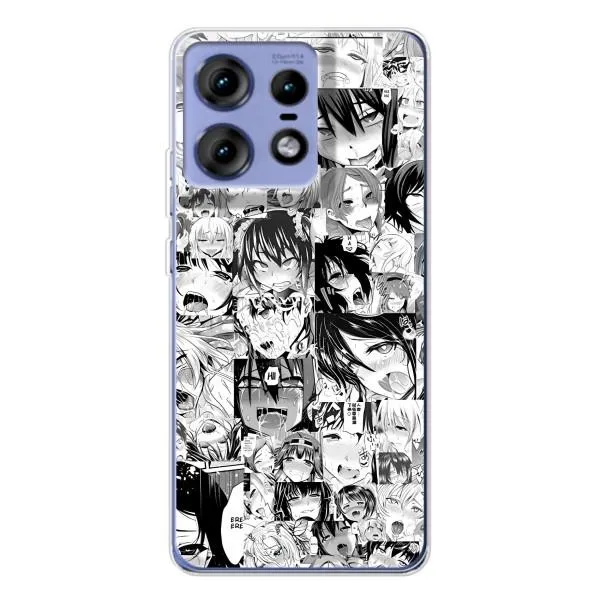 Чехол с принтом «Ahegao manga» для Motorola Edge 50 Pro