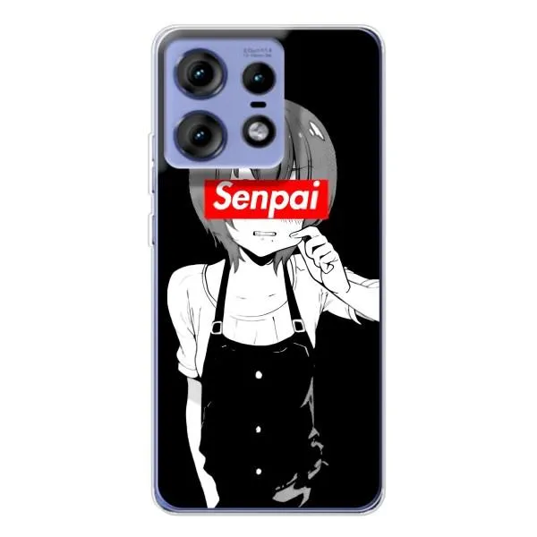 Чехол с принтом «Senpai» для Motorola Edge 50 Pro